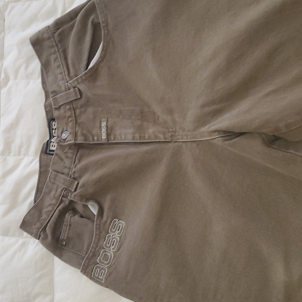 Old school 90's Skate pants Boss ?32×30 greenish/khaki